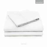 MALOUF 100 Rayon from Bamboo Sheet Set - White - Queen - 4-pc Set