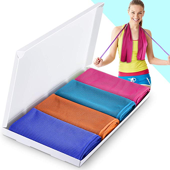 Vancle Cooling Towels, Cooling Towel for Instant Cooling Relief in Hot Environment, Ice Towels Stay Cool for Sports and Fitness