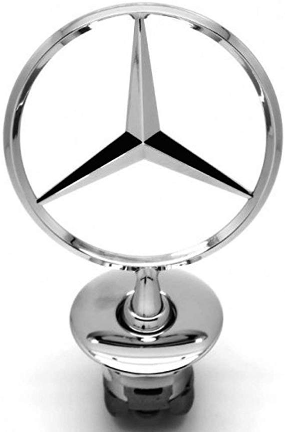 bearfire 3D Emblem Car Logo Front Hood Ornament Car Cover Chrome Eagle Badge (Mercedes benz)