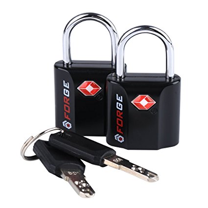 TSA Approved Luggage Locks, Ultra-Secure Dimple Key Travel Locks with Zinc Alloy Body