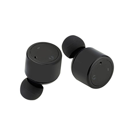 Bluetooth Wireless Earbud, TOPQSC Twins Wireless Bluetooth Headset Music Stereo Sport Bluetooth Wireless Headphones In-Ear for Smartphones & Tablets Black