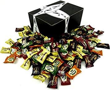 Bali's Best Coffee & Tea Candies 6-Flavor Variety: One 1 lb Assorted Bag of Coffee, Espresso, Latte, Green Tea Latte, Citrus Green Tea, and Classic Iced Tea in a BlackTie Box