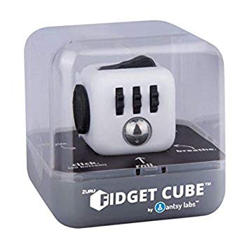 ZURU Fidget Cube by Antsy Labs White/Black - The Original and Still the Best Anti-Stress Toy, Fidget Toy Designed to Help you Focus