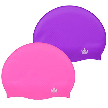 The Friendly Swede Silicone Swim Caps (2 Pack)