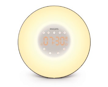 Philips  Wake-Up Light with Sunrise Simulation and Radio, Black, HF3506