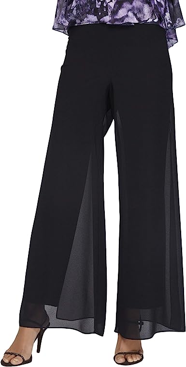 Alex Evenings Women's Full Length Straight Leg Dress Pant (Regular and Petite)