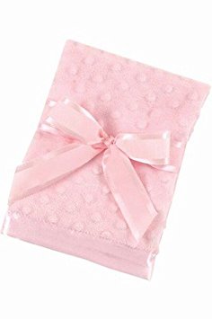 Bearington Baby - Small Dottie Snuggle Blanket (Pink)