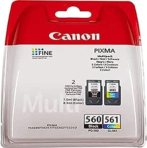 Canon PG560 Black & CL561 Colour Original Ink Cartridge Combo Pack