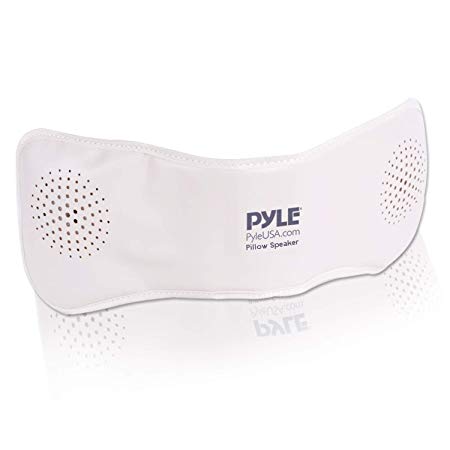 Pyle PPSP18 Bluetooth Pillow Speaker, Rechargeable Portable Sleep Therapy Noise Sound Machine with Soothing All-Natural Sounds Remote Control | AUX Input | 1 GB Built in Memory