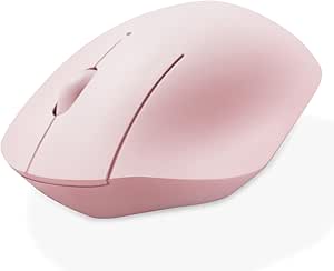 ELECOM Bluetooth Mouse Ergonomic Shape, Silent Click, 18-Month Battery Life, 2000DPI, 3 Buttons, Optical Sensor, Compatible with PC, Mac, Laptop, SHELLPA, Pink (M-SH10BBSKPN)