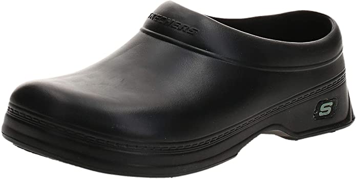 Skechers for Work Men's Balder Clog, Black, 9 M US