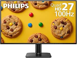 PHILIPS 27E2N1510 27" Quad HD Monitor - IPS Technology, 100Hz, 1ms MPRT, Adaptive-Sync, LowBlue Mode, VESA Mount, HDMI & DisplayPort