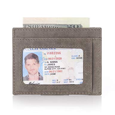 Alpine Swiss RFID Mens Thin Minimalist ID Card Case Slim Front Pocket Wallets 5 Top Variations