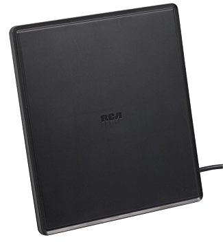 RCA ANT1450BF Multi-Directional Digital Flat Amplified HDTV Antenna-Black