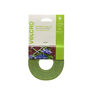 VELCRO Brand 90594 ONE-WRAP Garden Ties | Plant Supports for Effective Growing Strong Gardening Grips are Reusable and Adjustable | Cut-to-Length, 30ft x 1/2in Roll, Green
