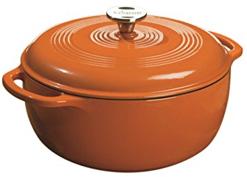 Lodge EC6D63 6-Quart Color Enamel Dutch Oven (Pumpkin)