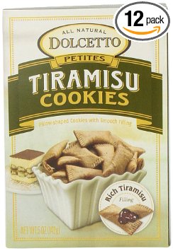 Dolcetto Wafer Petites, Tiramisu, 5-Ounce Boxes (Pack of 12)