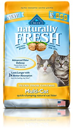 BLUE Naturally Fresh Ultra Odor Control Multi-Cat Quick-Clumping Cat Litter 14-lb