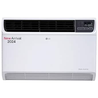 LG 1.5 Ton 3 Star DUAL Inverter Window AC (Copper, Convertible 4-in-1 cooling, 4 Way Air Swing, HD Filter, 2024 Model, TW-Q18WUXA, White)