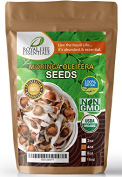 Seeds - Moringa Oleifera USDA Certified Organic Seed - 4oz (Aprx. 400) Moringa Trees are great indoor & outdoor gardening the Miracle Tree for Superfood: make tea, powder, oil, herbal supplements