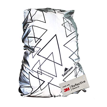 Salzmann 3M Reflective Backpack Cover Made with 3M Scotchlite, Rucksack Cover, Waterproof, Rainproof