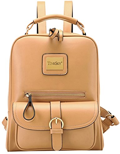 Tinksky Fashion Backpacks Synthetic Leather Bag Vintage Daypack College Casual Purses ¡­