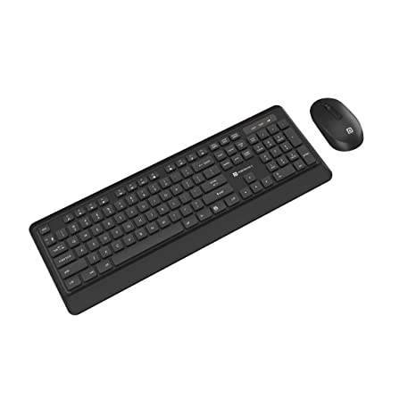 Portronics Key5 Combo Multimedia Wireless Keyboard & Mouse Set/Combo, 2.4 GHz Wireless, Noiseless Keys(Z Black)