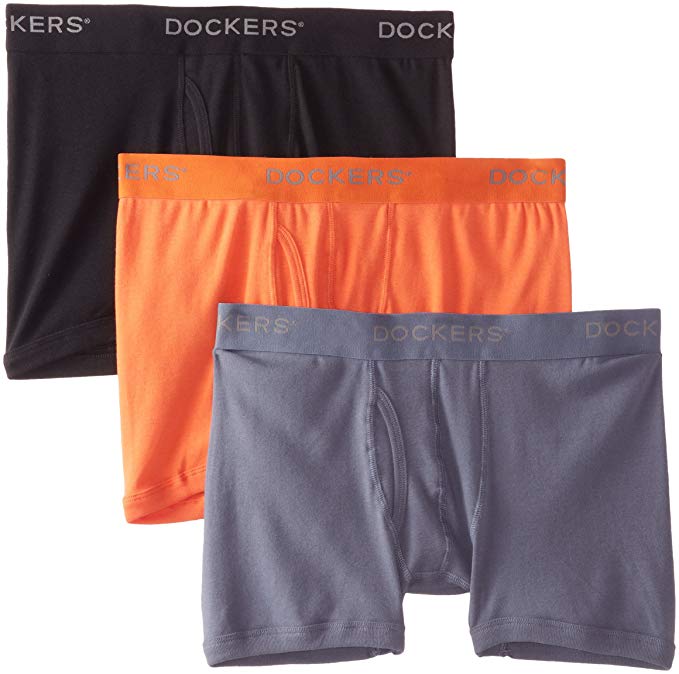 Dockers Men's 3-Pack Cotton Boxer Brief