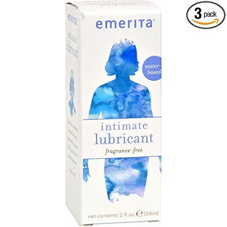 Emerita Natural Lubricant with Vitamin E, 2-Ounce Bottles (Pack of 3)