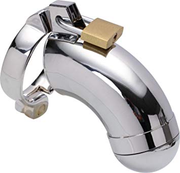 FeiGu Metal Male Stainless Steel Chastity Cage Device Sex Toys for Penis Lock 70 (cage with 50mm ring)