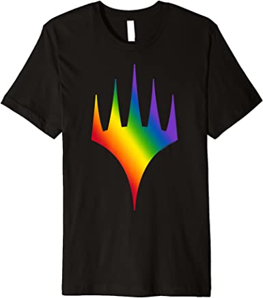 Magic: The Gathering Pride Slanted Rainbow Logo Premium T-Shirt