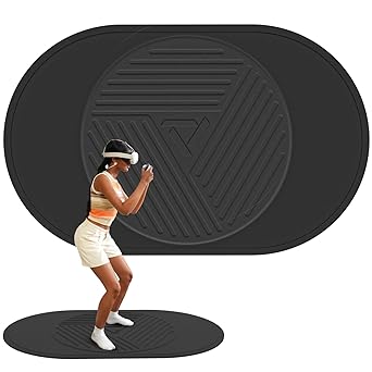 PRISMXR Extra Large Non-Slip VR Mat (55''x35'') Compatible with Meta Quest 3 Quest 2 Quest Pro HTC Vive, PSVR PSVR2 - Soft & Supportive Cushioning - Enhance Your VR Experience