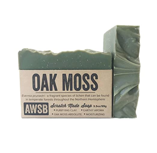 Oak Moss All Natural, Vegan, Organic Bar Soap with Oakmoss, Handmade by A Wild Soap Bar