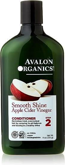 Avalon Organics - Apple Cider Vinegar Conditioner - 312g - Natural Formula - Nourishes & Detangles Hair - for Healthy & Shiny Hair