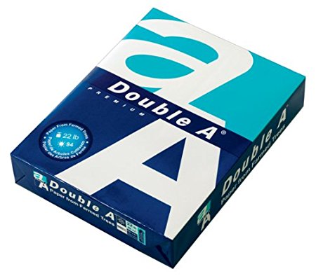 Double A Copy Paper, 8.5 x 11 Inches Letter Size, 22 lb. Density, 94 Bright White, 500 Sheets (AA 22# Single Ream)