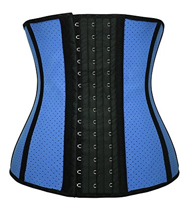 YIANNA Women's Underbust Latex Sport Girdle Waist Trainer Corset Hourglass Body Shaper