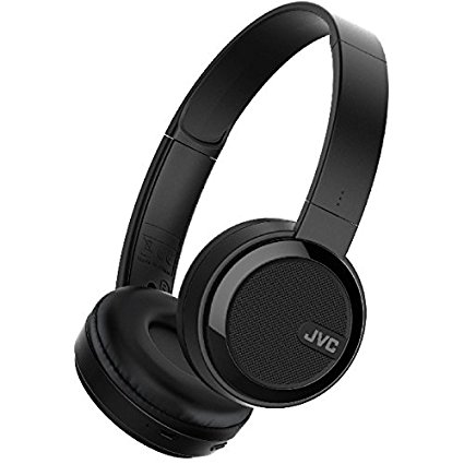 JVC Foldable Bluetooth On-Ear Headphones with Bass Boost - Black