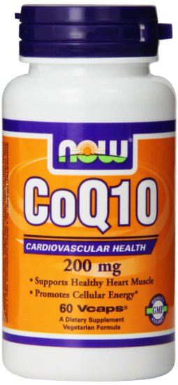 NOW Foods CoQ10 200mg, 60 Vcaps