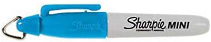 Sharpie Mini Markers With Cap Clip Keychain - Turquoise