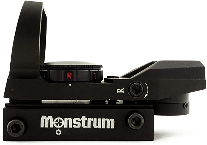 Monstrum Tactical R01C Red Dot Sight with 4 Reticles and Red/Green Illumination