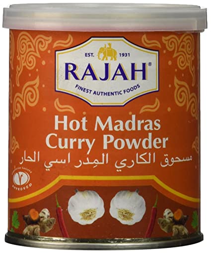 Rajah Madras Brown Curry Powder, Hot, 3.5 Ounce