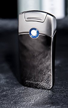 Primo Electric Arc Lighter, Electronic USB Rechargable Windproof Flameless Plasma Coil Cigar Lighter Christmas Men's Gift
