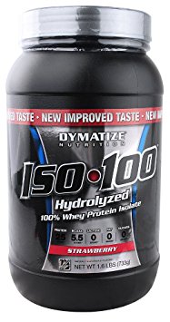 Dymatize ISO-100 Hydrolyzed 100% Whey Protein Isolate - Strawberry 1.6 LBS