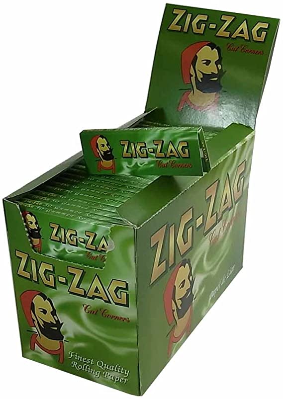 Zig Zag Rolling Papers Green Box of 100 Booklets