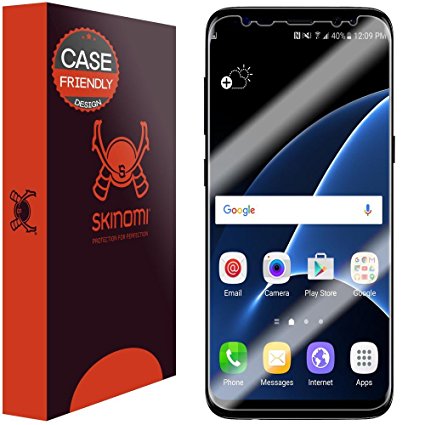 Galaxy S8 Plus Screen Protector (Case Friendly), Skinomi TechSkin Full Coverage Screen Protector for Samsung Galaxy S8 Plus Clear HD Anti-Bubble Film