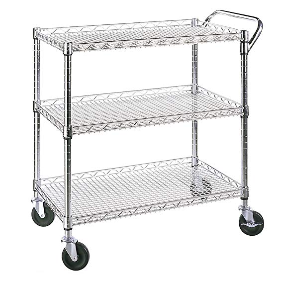 Seville Classics Industrial All-Purpose Utility Cart, NSF Listed