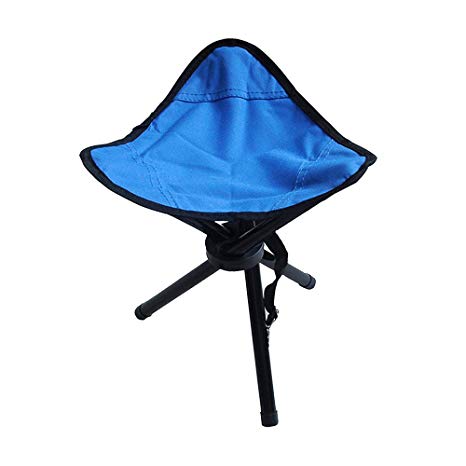 PiscatorZone Tripod Stool, Tri-Leg 3-Legged Stool, Multipurpose Seat for Camping, Backpacking, Gardening, Fishing, Hiking, Mountaineering-Adults and Kids Outdoor & Indoor Portable Canvas Stool