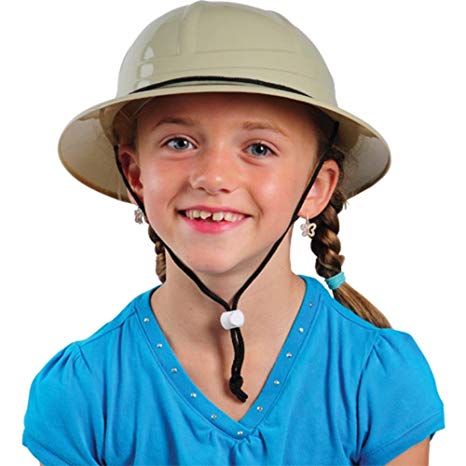 Children's Hard Plastic Safari Pith Helmet