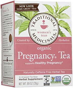Traditional Medicinals Organic Pregnancy Herbal Wrapped Tea Bags, 16 ct