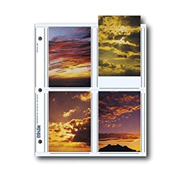 Print File Archival Photo Pages Holds Eight 3.5" x 5" Prints, Pack of 25